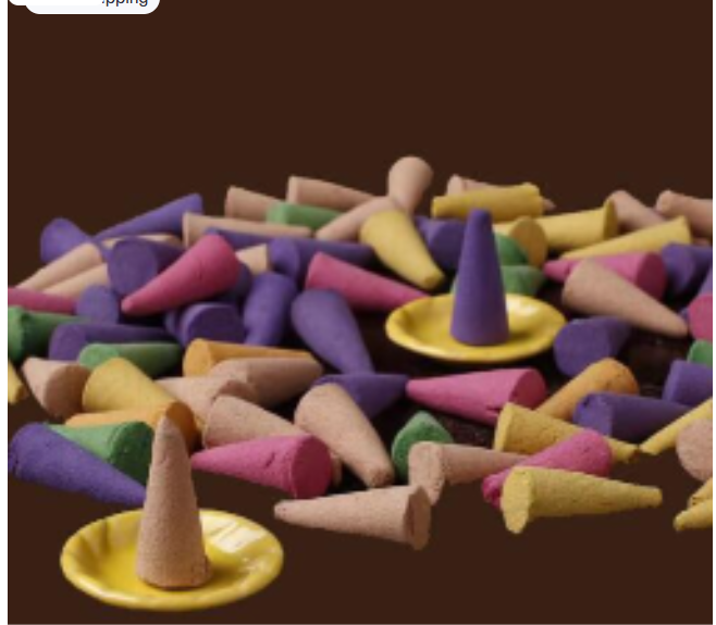 Mixed Scented Incense Cones: 78‑Piece Tower Box