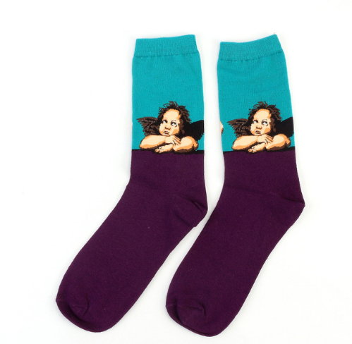 Artistic Cotton Socks for Men and Women