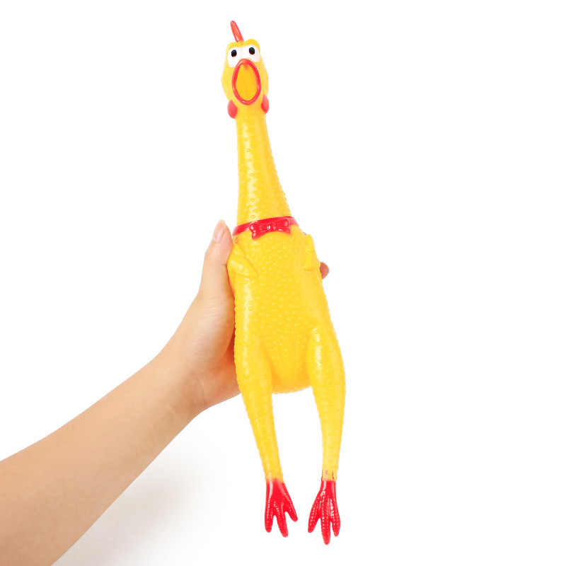 Screaming Chicken Toy - Stress Relief & Pet Play (17–39cm)