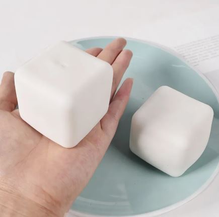Squishy Tofu Stress Ball - Soft Kawaii Fidget Toy