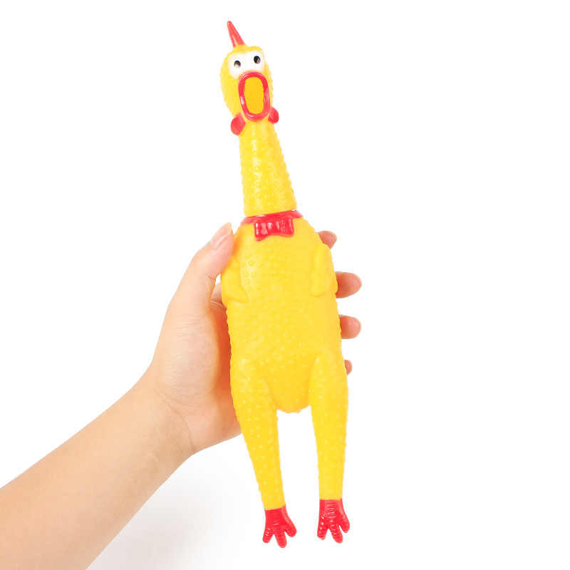 Screaming Chicken Toy - Stress Relief & Pet Play (17–39cm)
