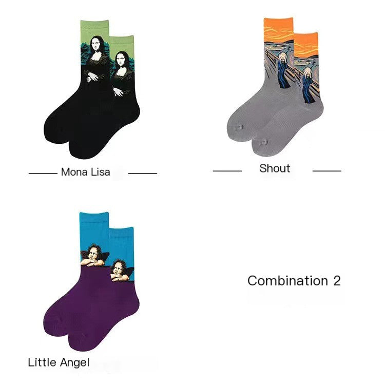 Artistic Cotton Socks for Men and Women