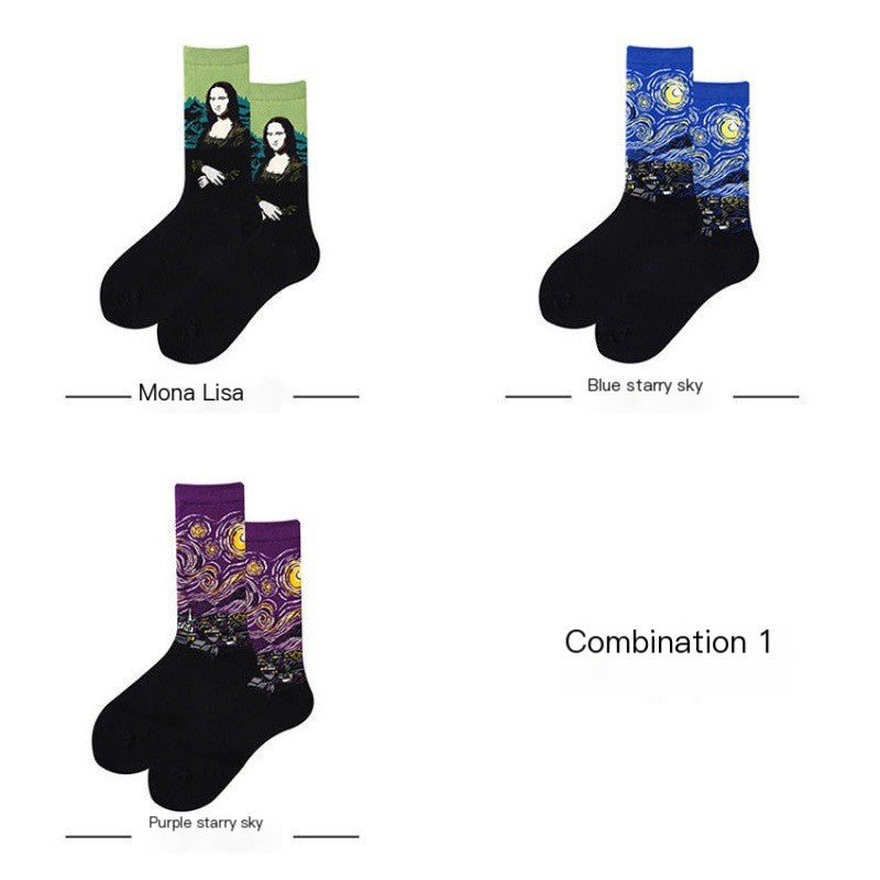 Artistic Cotton Socks for Men and Women