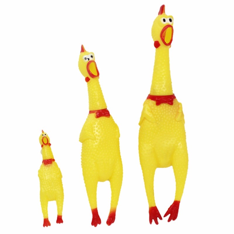 Screaming Chicken Toy - Stress Relief & Pet Play (17–39cm)