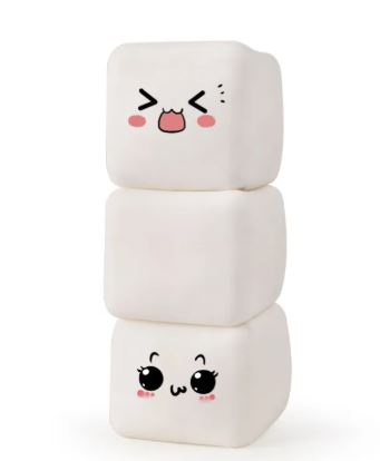 Squishy Tofu Stress Ball - Soft Kawaii Fidget Toy