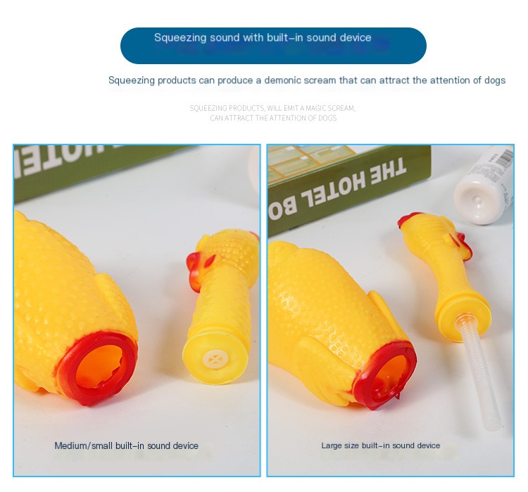 Screaming Chicken Toy - Stress Relief & Pet Play (17–39cm)